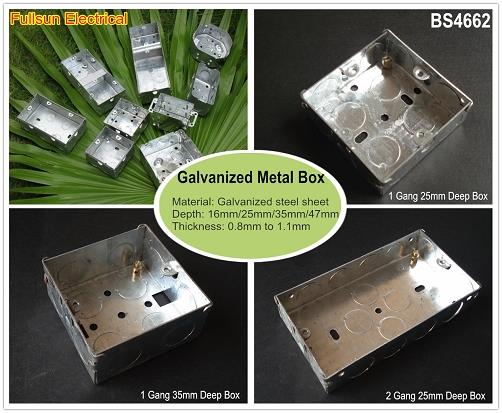 1 Gang Steel Outlet Box